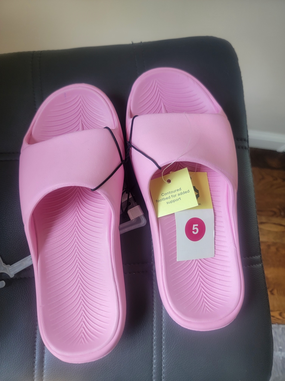 Apollo Slip-On Slide Sandals Pink - All in Motion - SIZE 5